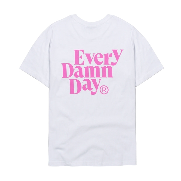콤팩트 레코드바 티셔츠 Every Damn Day T-shirts - White kompakt Record Bar