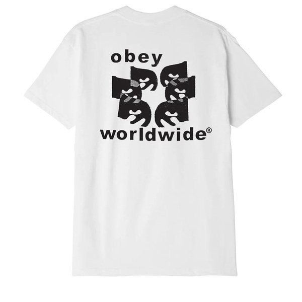 오베이 티셔츠  OBEY WORLDWIDE EYES WHITE  OBEY