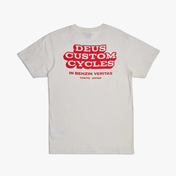 데우스 티셔츠  REDLINE TEE VINTAGE WHITE  DEUS EX MACHINA