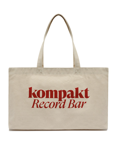 콤팩트 레코드바 토트백  KRB Logo Tote Bag - White kompakt Record Bar