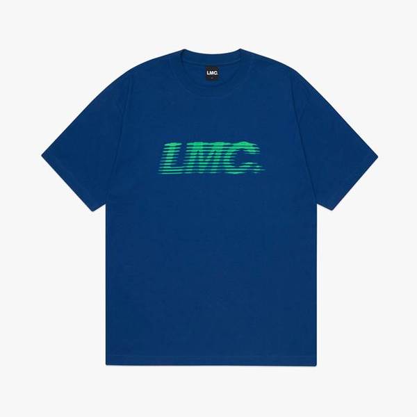엘엠씨 티셔츠BLIND ITALIC OG TEE dark blue LMC