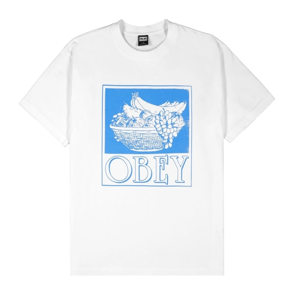 오베이 티셔츠  FRUIT BASKET WHITE  OBEY