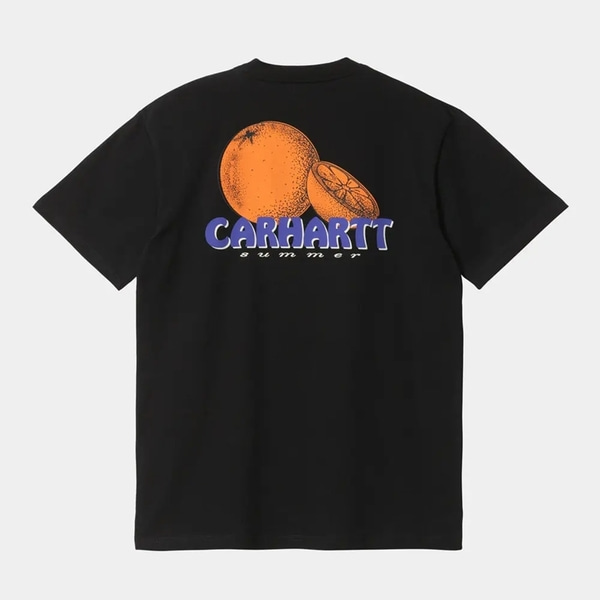 칼하트 티셔츠  S/S JUICE T-SHIRT BLACK  CARHARTT WIP