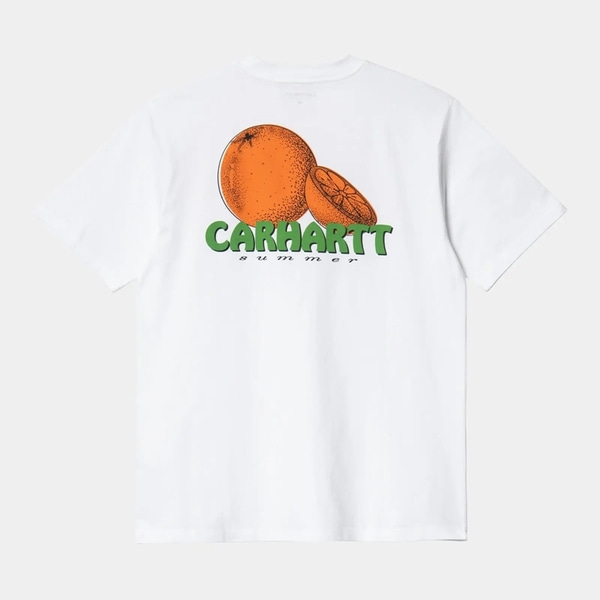 칼하트 티셔츠  S/S JUICE T-SHIRT WHITE  CARHARTT WIP