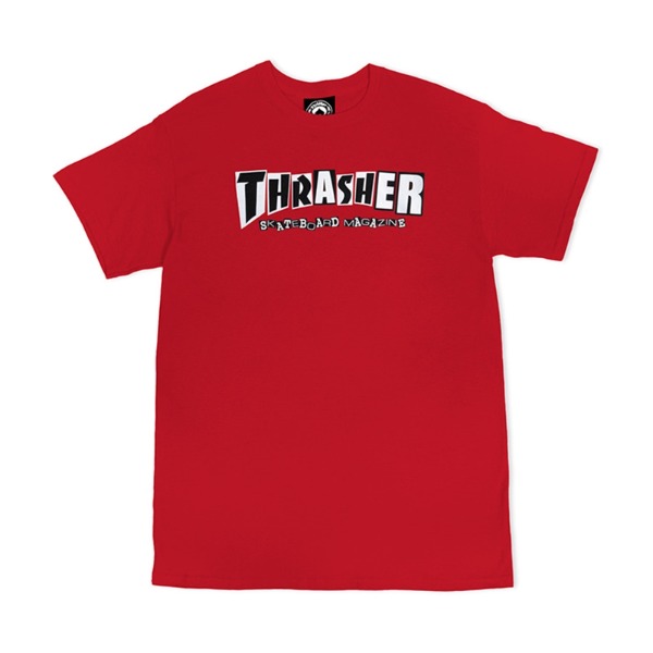 베이커 X 트레셔 티셔츠  BAKER X THRASHER T-SHIRT RED  BAKER X THRASHER