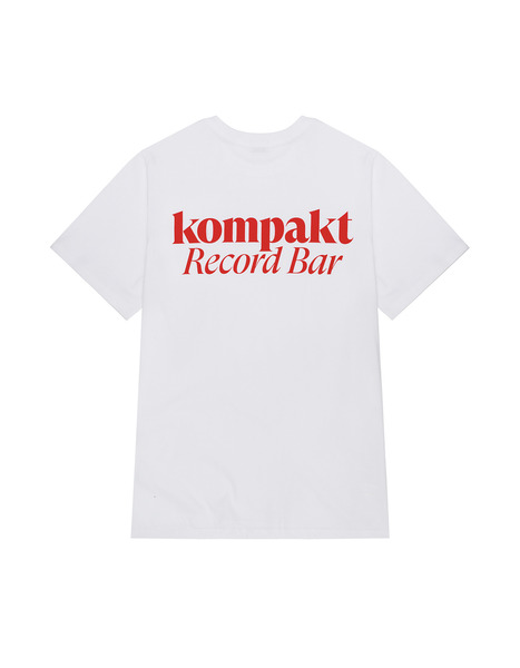 콤팩트 레코드바 티셔츠 New Symbol T-shirt - White/Red kompakt Record Bar