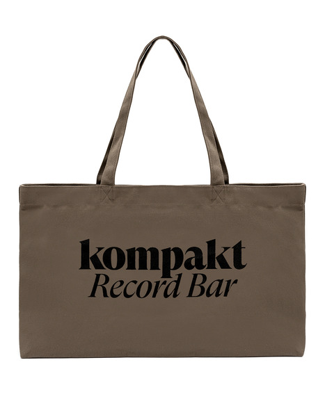 콤팩트 레코드바 토트백  KRB Logo Tote Bag - Brown kompakt Record Bar
