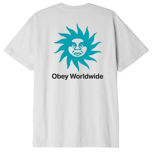 오베이 티셔츠   OBEY SPIRAL WHITE  OBEY
