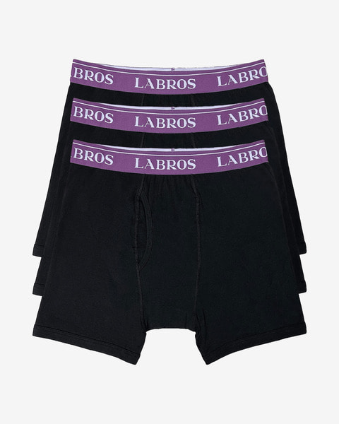 라브로스 팬티  Boxer&#039;s Briefs 3 Pack (Black)  LABROS